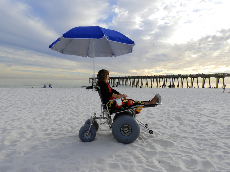 DB Elevating Leg-rest All-Terrain Beach Wheelchair