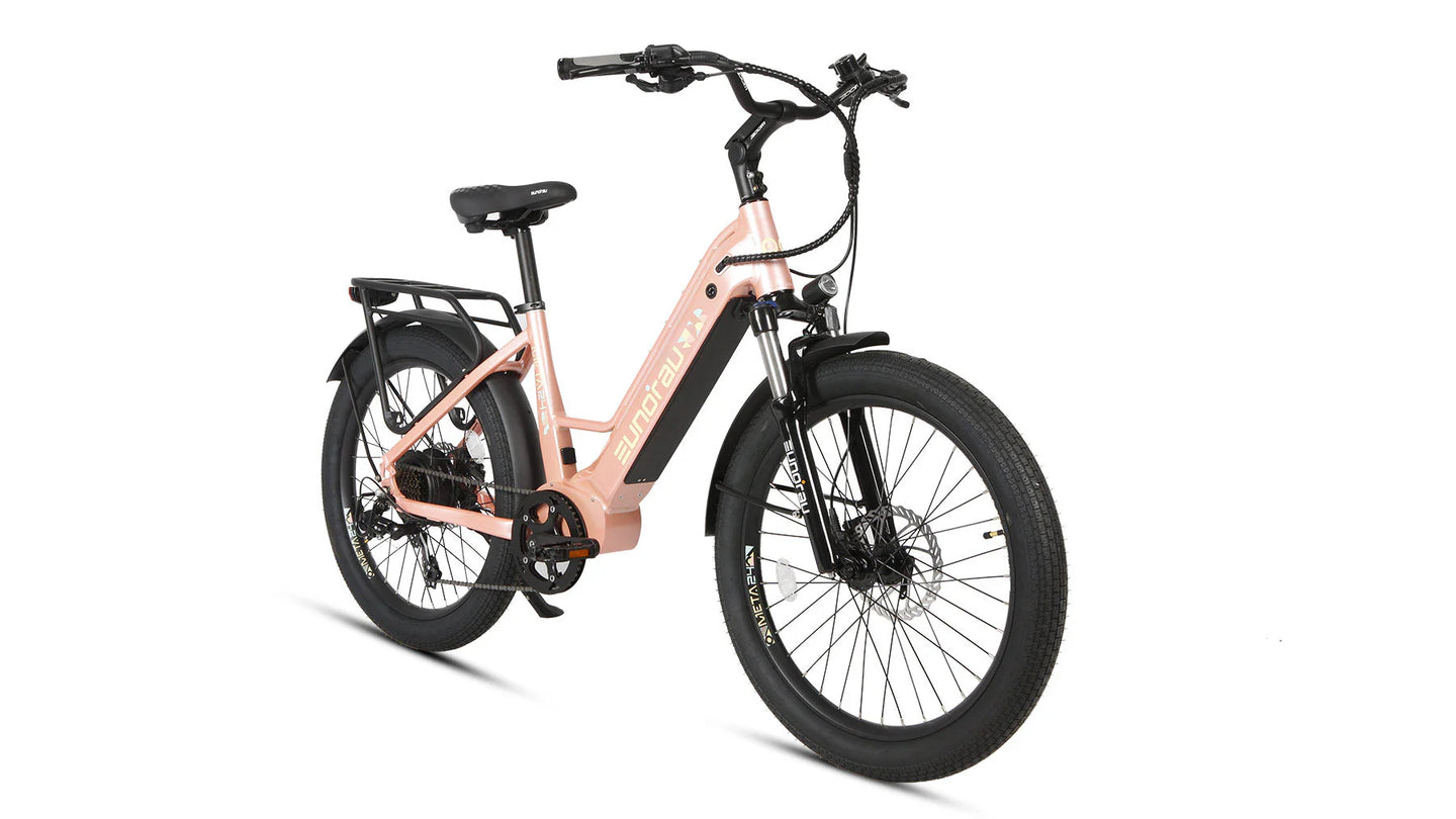 EUNORAU Meta24 1.0 48V 500W Torque Sensor 24" Fat Tire eBike 100mi