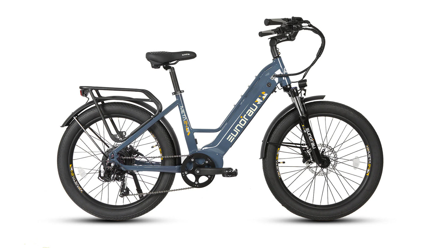 EUNORAU Meta24 1.0 48V 500W Torque Sensor 24" Fat Tire eBike 100mi