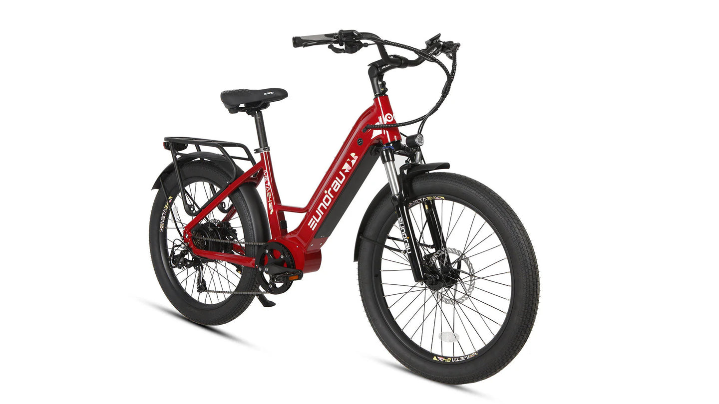 EUNORAU Meta24 1.0 48V 500W Torque Sensor 24" Fat Tire eBike 100mi