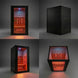 Tecnotu Wooden Sauna and Denali Cold Plunge Home Contrast Therapy Bundle