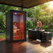 Tecnotu Wooden Sauna and Denali Cold Plunge Home Contrast Therapy Bundle