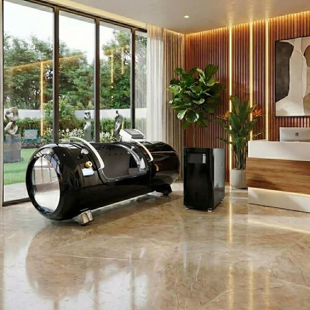 TecnoLay Ultra P 2.0 ATA Hard Shell Lying Hyperbaric Chamber BIBS