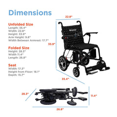 Journey Air Elite Lightweight Folding Power Chair