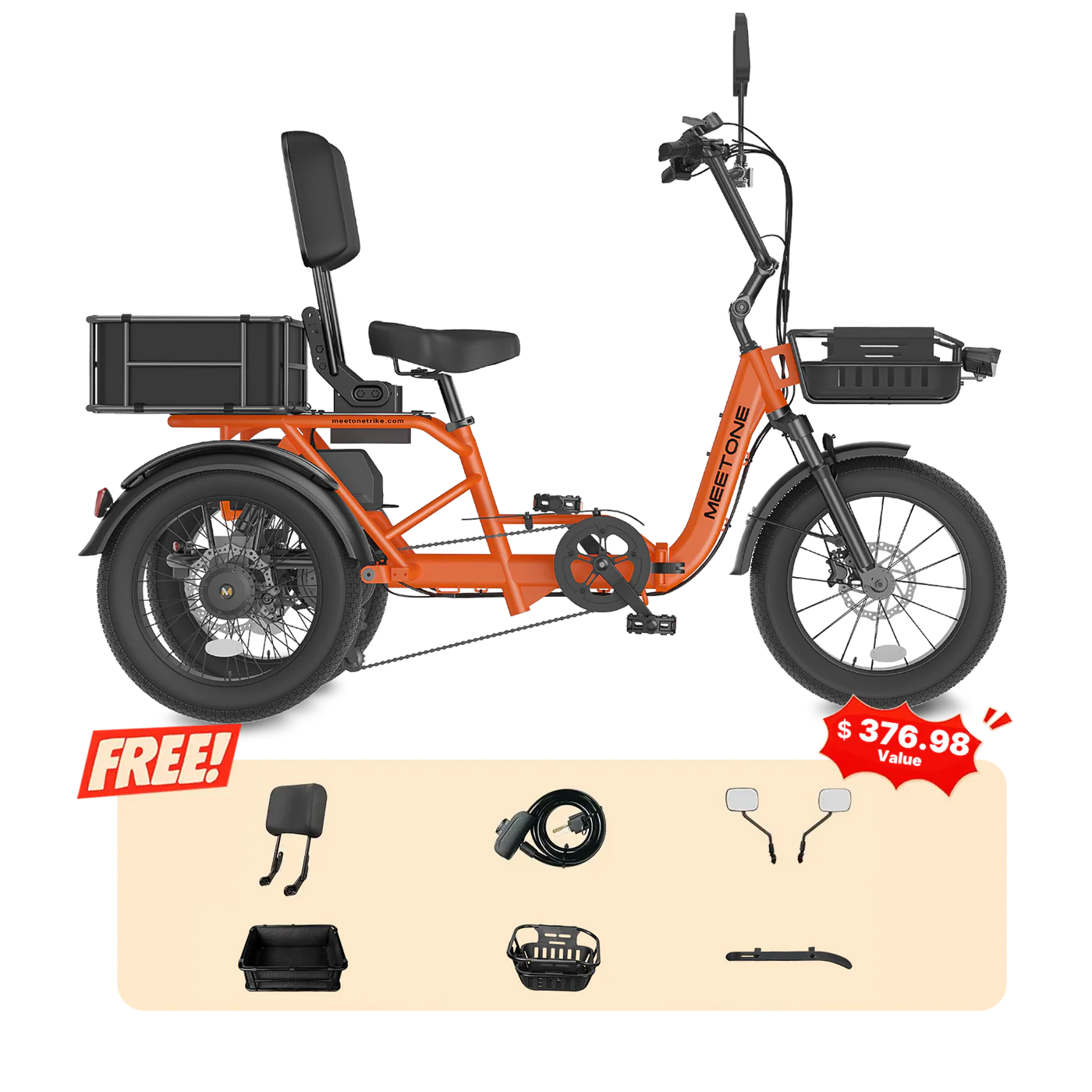Meet One Breeze 2.0 full suspension folding electric trike