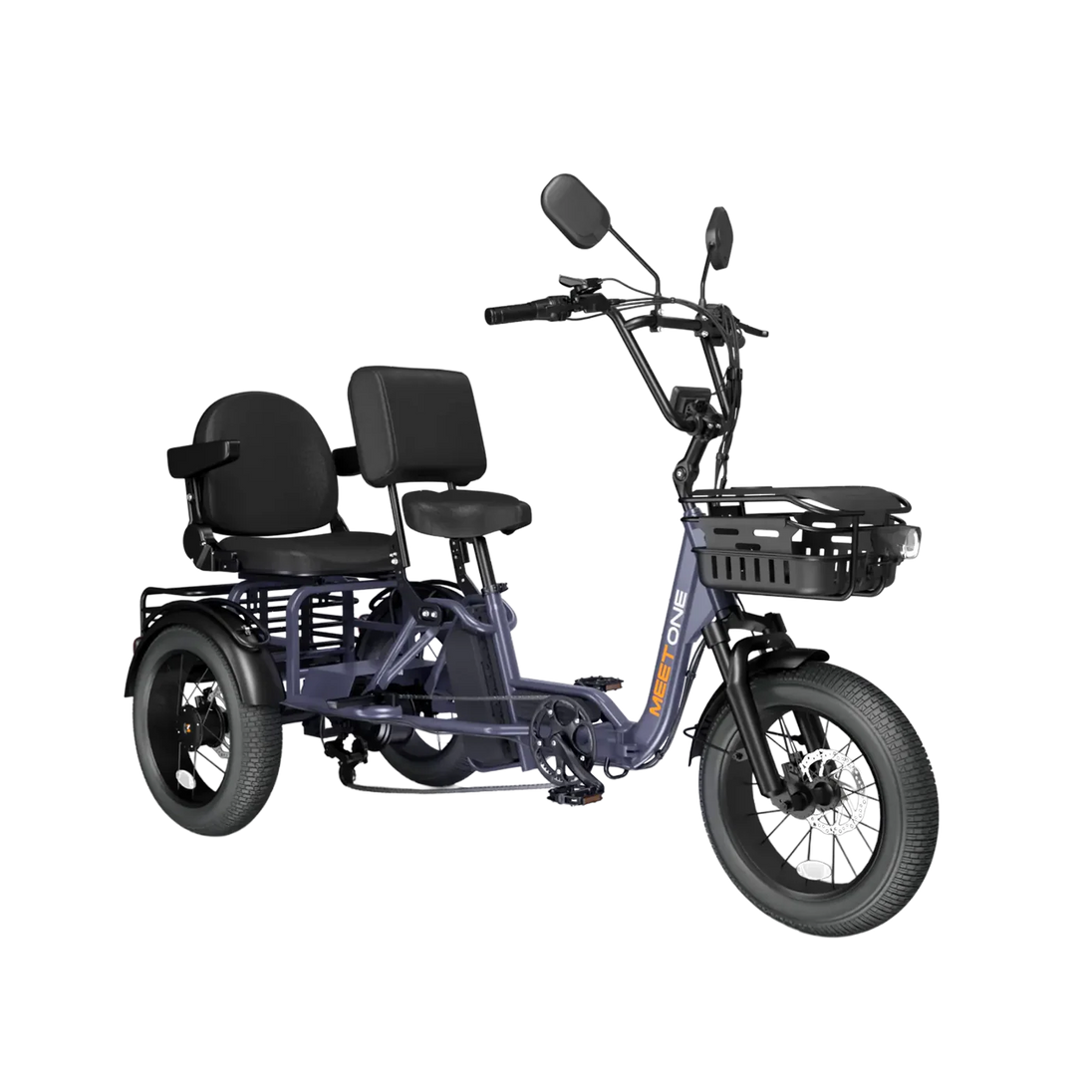 Meet One Pair electric trike with rear passenger seat for two