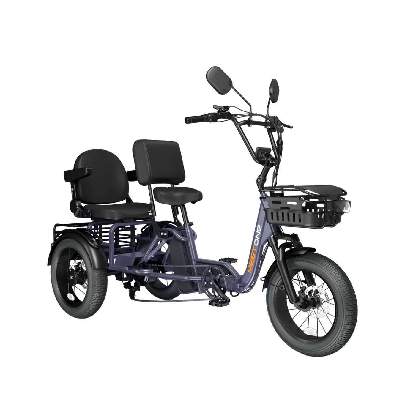 Meet One Pair electric trike with rear passenger seat for two