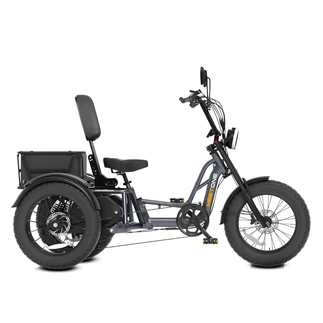 Meet One Tour Lite full suspension electric trike semi-recumbent