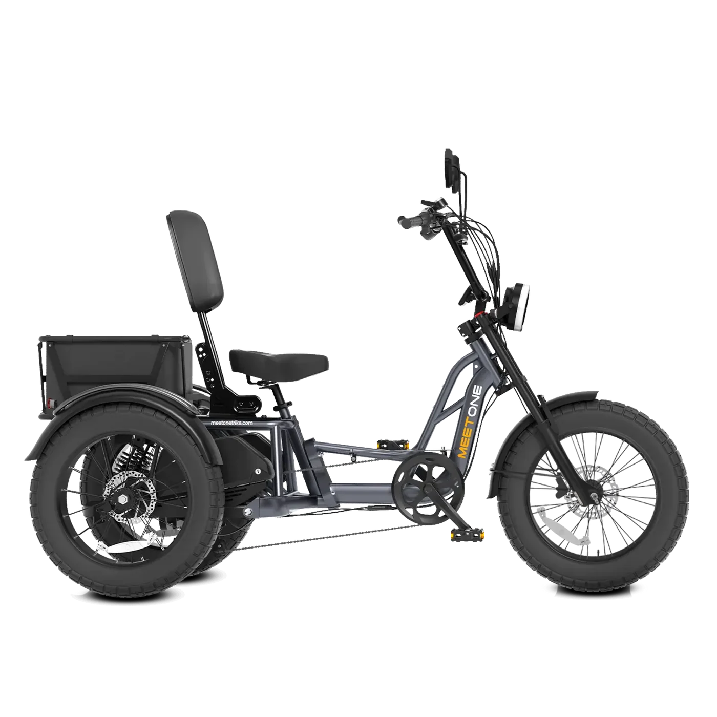 Meet One Tour Lite full suspension electric trike semi-recumbent