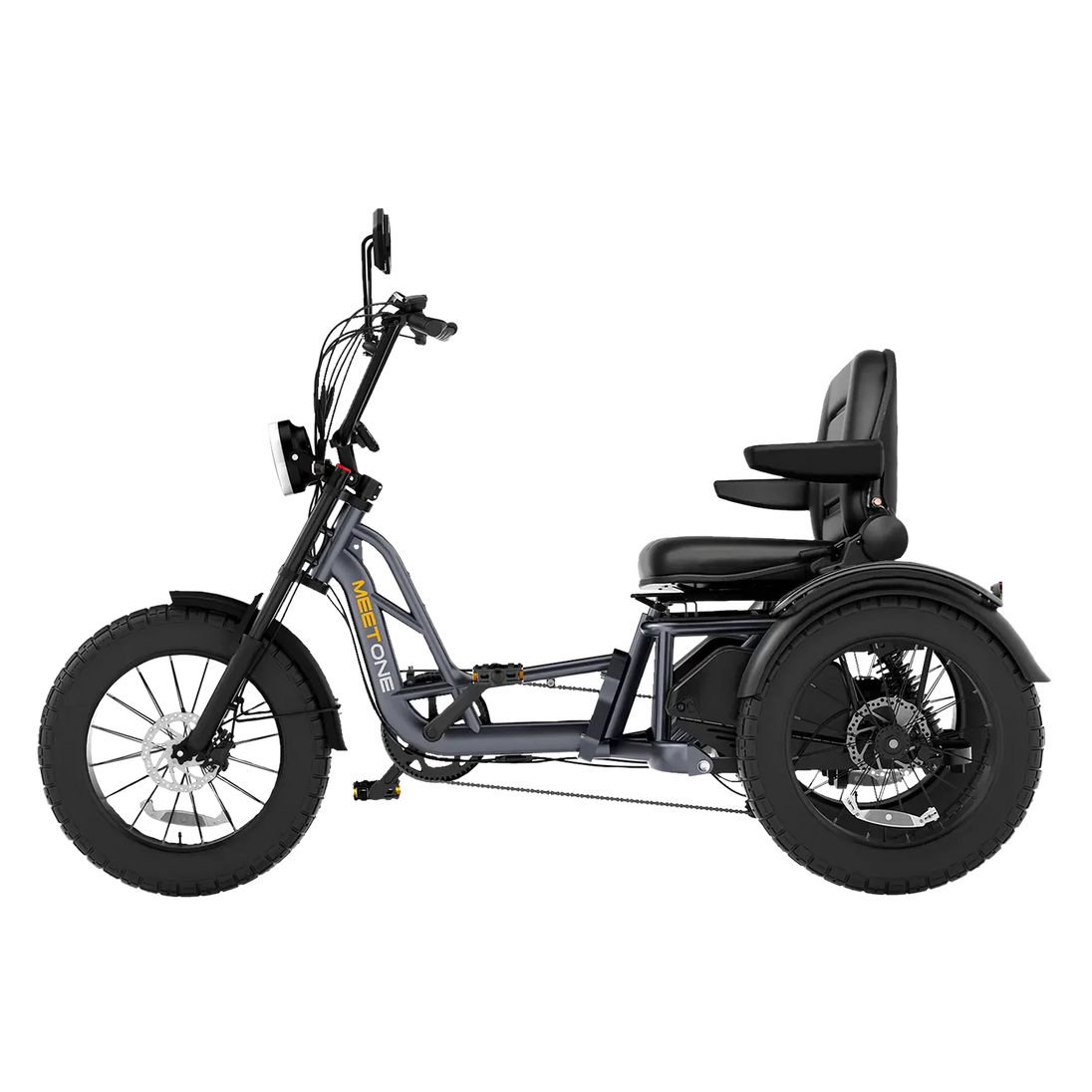 Meet One Tour Lite full suspension electric trike semi-recumbent