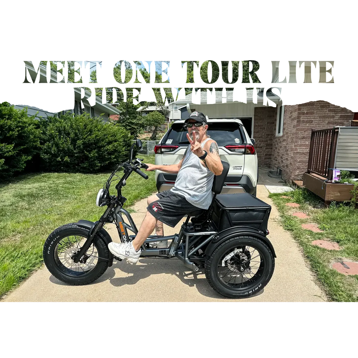 Meet One Tour Lite full suspension electric trike semi-recumbent