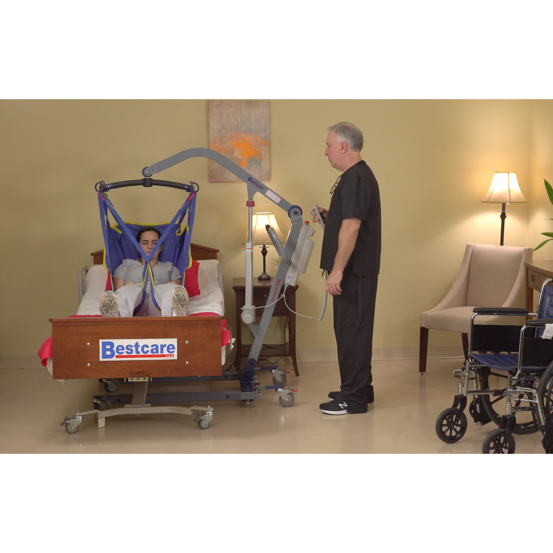 Bestcare PL400 Lift | Full Body Patient Lift | Heavy Duty Patient Hoist