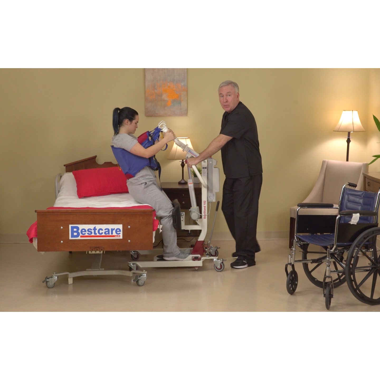 Bestcare SA182H Lift | Hydraulic Sit-to-Stand Lift | 400 lb Patient Lift