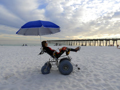 DB Tilt-in-Space Reclining All-Terrain Beach Wheelchair
