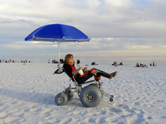 DB Tilt-in-Space Reclining All-Terrain Beach Wheelchair