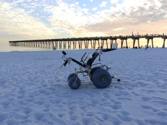 DB Tilt-in-Space Reclining All-Terrain Beach Wheelchair
