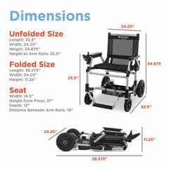 Journey Zoomer Lightweight Folding Power Chair