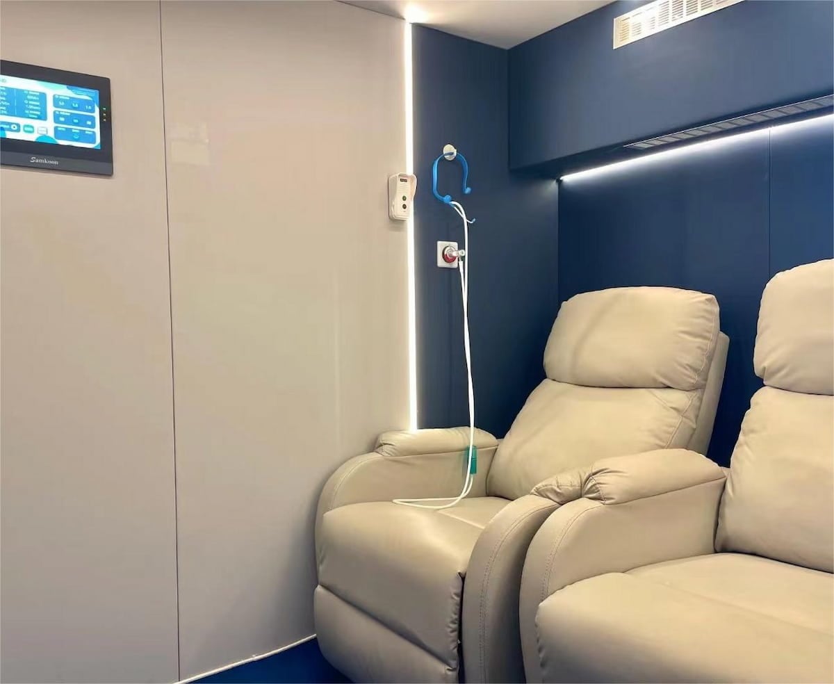 Tecnotu Duo Series 2-Person Modular Carbon Steel Hyperbaric Chamber