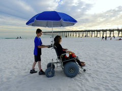 DB Elevating Leg-rest All-Terrain Beach Wheelchair
