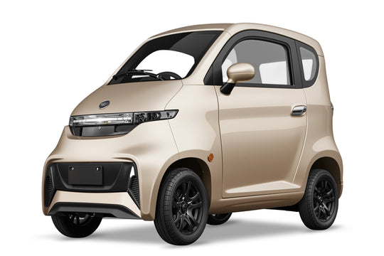 Gold enclosed cabin mobility scooter