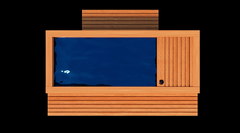 Medical Saunas Frozen 2 Cold Plunge with Bar Counter and Step