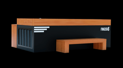 Medical Saunas Frozen 8 Extra Large Cold Plunge with Bar Counter and Step