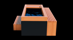 Medical Saunas Frozen 5 Extra Large Cold Plunge with Bar Counter and Step