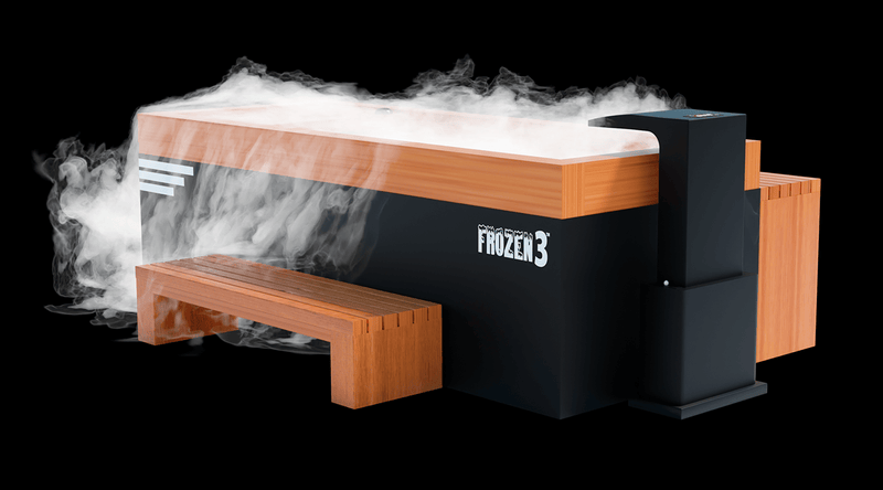 Medical Saunas Frozen 3 Cold Plunge with Bar Counter, Steps, Steam Generator