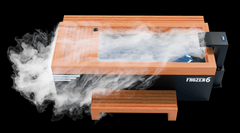 Medical Saunas Frozen 6 Extra Large Cold Plunge with Bar Counter, Steps, Steam Generator
