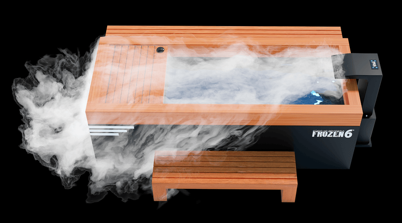 Medical Saunas Frozen 6 Extra Large Cold Plunge with Bar Counter, Steps, Steam Generator