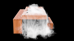 Medical Saunas Frozen 6 Extra Large Cold Plunge with Bar Counter, Steps, Steam Generator