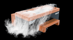 Medical Saunas Frozen 9 Extra Large Cold Plunge with Bar Counter, Steps, Steam Generator