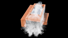 Medical Saunas Frozen 9 Extra Large Cold Plunge with Bar Counter, Steps, Steam Generator