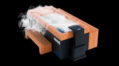 Medical Saunas Frozen 6 Extra Large Cold Plunge with Bar Counter, Steps, Steam Generator