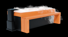 Medical Saunas Frozen 9 Extra Large Cold Plunge with Bar Counter, Steps, Steam Generator