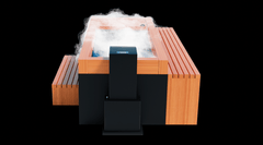 Medical Saunas Frozen 6 Extra Large Cold Plunge with Bar Counter, Steps, Steam Generator