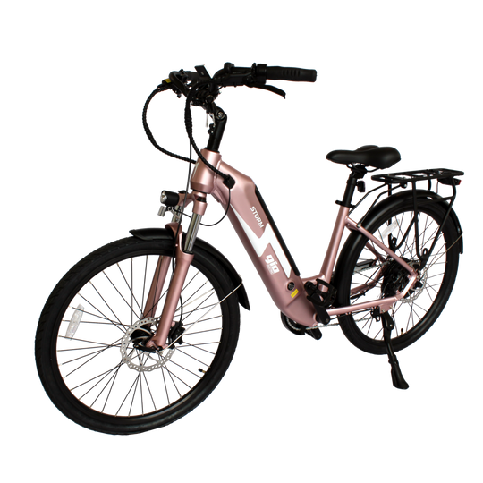 GIO Storm eBike Rose Gold 48V 500W Samsung Battery 46mi Range