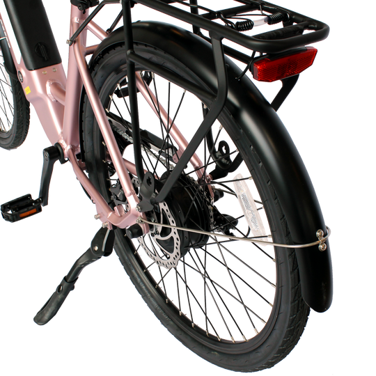 GIO Storm eBike Rose Gold 48V 500W Samsung Battery 46mi Range